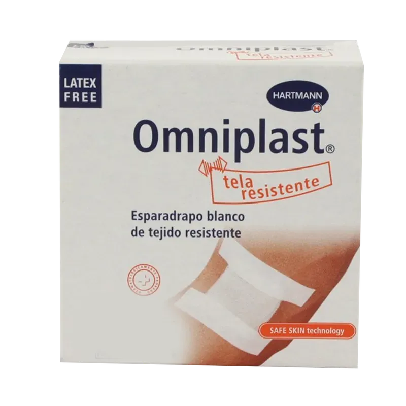 Omniplast esparadrapo tela blanco hipoalérgico 2,5m x 5cm