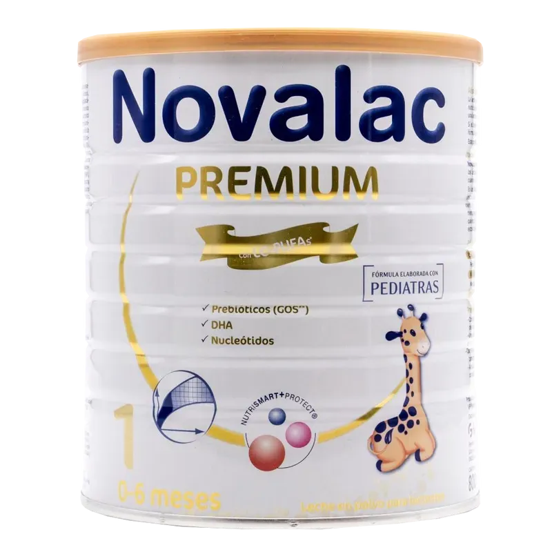 Novalac Premium 3 - Leche en polvo de Continuación 1-3 Años. Contribuye al  normal desarrollo cognitivo y de los huesos del bebé. Fórmula Elaborada con  Pediatras rica en Calcio, Yodo y Vit