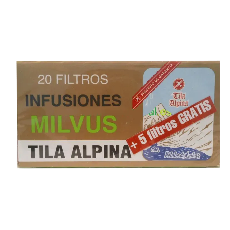 MILVUS FLOR DE TILA ALPINA INFUSION 1.2 G 20 FILTROS