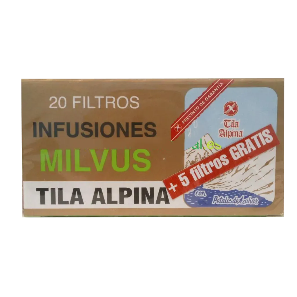 MILVUS FLOR DE TILA ALPINA INFUSION 1.2 G 20 FILTROS